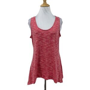 Columbia Tank Top Womens L Large Pink Outerspaced Sleeveless Space Dye Shirt